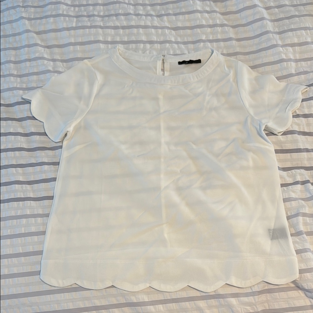 Papaya Ivory Blouse with Textured Finish